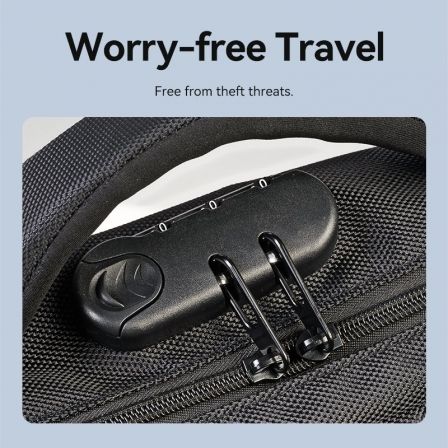 Vention Mochila KRKB0 para Portátiles hasta 17" Impermeable con Puerto USB Antirrobo Negra